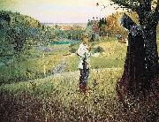Mikhail Nesterov The Vision of the Youth Bartholomew oil on canvas